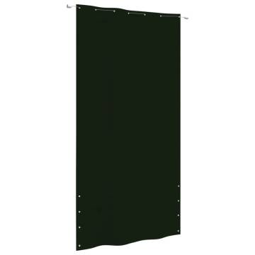 Dark Green Balcony Screen 140x240 cm Oxford Fabric | Hipomarket