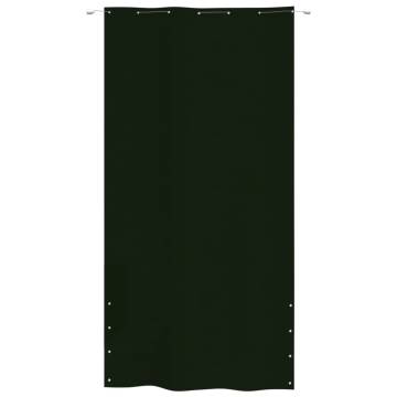 Dark Green Balcony Screen 140x240 cm Oxford Fabric | Hipomarket