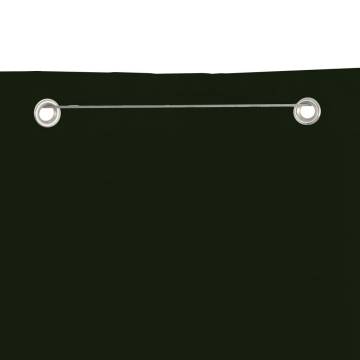 Dark Green Balcony Screen 140x240 cm Oxford Fabric | Hipomarket