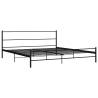 Black Metal Bed Frame 200x200 cm | Durable & Stylish Design