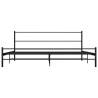 Black Metal Bed Frame 200x200 cm | Durable & Stylish Design