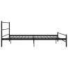 Black Metal Bed Frame 200x200 cm | Durable & Stylish Design