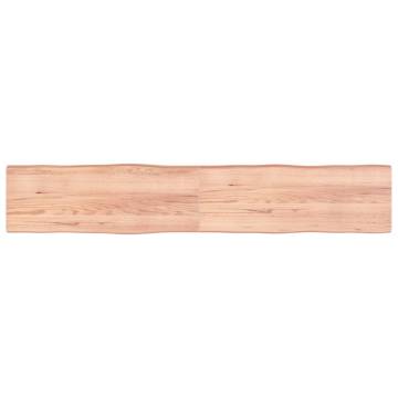 Light Brown Solid Wood Table Top - 220x40cm | Hipomarket UK