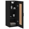 Wall Mounted Cabinet Black - 34.5x34x90 cm | HipoMarket UK