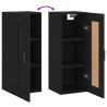 Wall Mounted Cabinet Black - 34.5x34x90 cm | HipoMarket UK