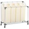 Laundry Sorter with 4 Bags Cream Steel Colour cream Quantity in Package 1 Model 4 bags 