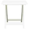 Folding Garden Table White 79x72 cm - Space Saving Design