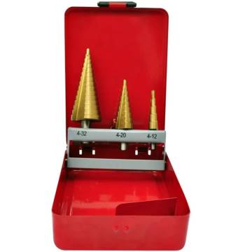 3-Piece HSS Step Drill Set - Durable & Versatile Drilling