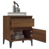 Elegant Brown Oak Bedside Cabinet - 40x35x50 cm | HipoMarket