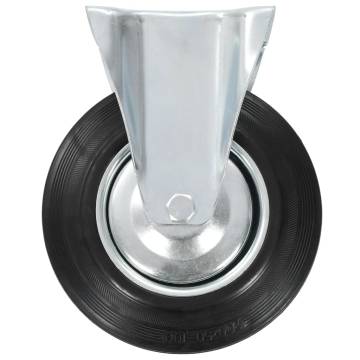 Fixed Casters 4 Pcs 200 mm - Durable & Quiet | HipoMarket