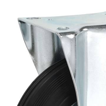 Fixed Casters 4 Pcs 200 mm - Durable & Quiet | HipoMarket