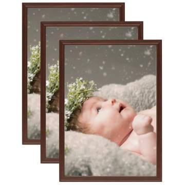 Trendy Dark Red Photo Frames Collage - 3 pcs 10x15 cm