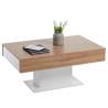 FMD Coffee Table in Antique Oak & White - Modern Design