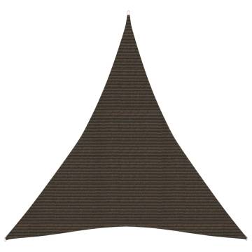 Sunshade Sail 5x6x6m Brown - UV & Mould Resistant | HipoMarket