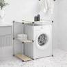 Storage Rack over Washing Machine Cream 87x55x90.5 cm Iron Colour cream 