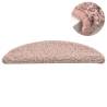 Light Pink Carpet Stair Treads - 15 pcs | Hipomarket UK