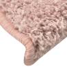 Light Pink Carpet Stair Treads - 15 pcs | Hipomarket UK