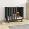 Dog House Grey 70x50x62 cm Solid Wood Pine Colour grey Size 70 x 50 x 62 cm 