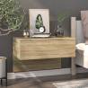 Wall-mounted Bedside Cabinet Sonoma Oak Colour sonoma oak Quantity in Package 1 