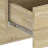 Sonoma Oak Wall-Mounted Bedside Cabinet | Hipomarket UK