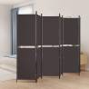 6-Panel Room Divider Brown 300x180 cm Fabric Colour brown Size 300 x 180 cm Number of 1 Number_of_Panels 6 