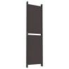 6-Panel Room Divider Brown 300x180 cm Fabric - Hipo Market