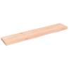 Wall Shelf 100x20x4 cm Untreated Solid Wood Oak | Hipo Market