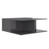 High Gloss Grey Coffee Table - 80x80x31 cm - Durable & Stylish