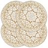 Placemats 4 pcs White 38 cm Round Jute Colour white Quantity in Package 4 Material jute 