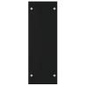 Firewood Rack Black 80x35x100 cm - Durable Tempered Glass