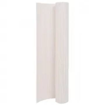 Double-Sided Garden Fence 110x400 cm - White | HipoMarket