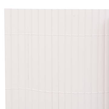 Double-Sided Garden Fence 110x400 cm - White | HipoMarket