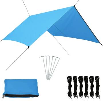 Outdoor Tarp 3x2.85 m Blue - Perfect for Camping & Outdoor Use