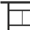 Elegant Black Metal Bed Frame 200x200 cm | Hipomarket