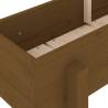 Garden Raised Bed Honey Brown 160x30x38 cm - Solid Pine