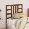 Stylish Honey Brown Solid Pine Bed Headboard - 96x4x100 cm