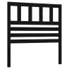 Stylish Black Wooden Bed Headboard - 106x4x100 cm