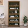 Book Cabinet Honey Brown 80x35x183 cm Solid Wood Pine Colour honey brown Quantity in Package 1 Height 183 cm Width 80 cm 