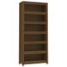 Book Cabinet Honey Brown | Solid Pine Wood - 80x35x183 cm