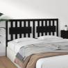 Stylish Black Bed Headboard - Solid Pine, 165.5x4x100 cm