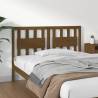 Bed Headboard Honey Brown 145.5x4x100 cm Solid Wood Pine Colour honey brown Size 145.5 x 100 cm Quantity in Package 1 