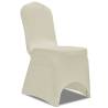 6 Pcs Stretch Cream Chair Covers for Events | HipoMarket