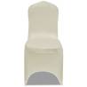 6 Pcs Stretch Cream Chair Covers for Events | HipoMarket