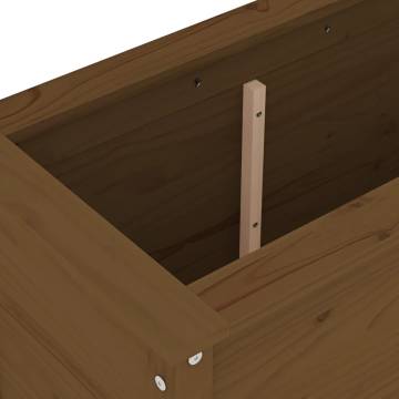 Garden Raised Bed Honey Brown - Solid Pine - 119.5x40x78 cm