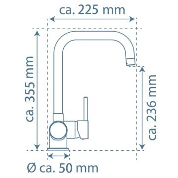 EISL FUTURA Black Sink Mixer - Stylish & Functional Tap