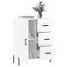 High Gloss White Sideboard - 69.5x34x90 cm | Hipo Market