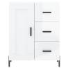 High Gloss White Sideboard - 69.5x34x90 cm | Hipo Market