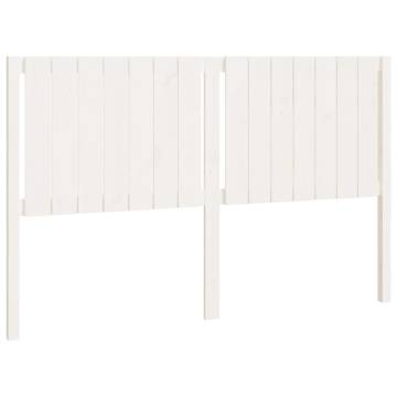 White Solid Pine Bed Headboard | Stylish & Rustic Design