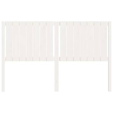 White Solid Pine Bed Headboard | Stylish & Rustic Design