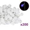 Blue Globe Fairy String Lights - 20m, 200 LEDs, 8 Modes